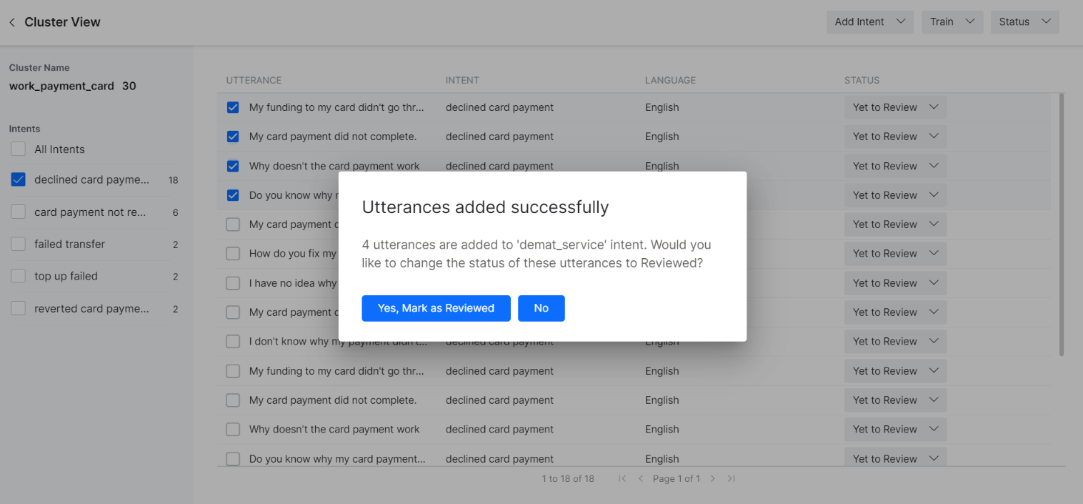 Add Existing Intent Add Existing Intent