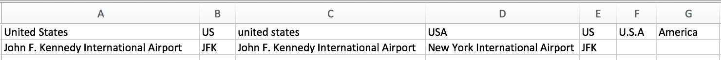 Upload file containing key/value pairs