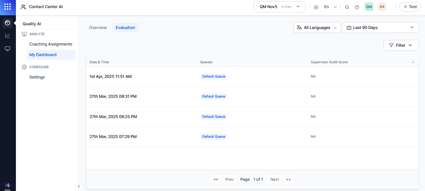 Evaluation Evaluation